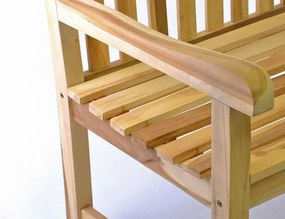 Ławka ogrodowa DIVERO 3-osobowa drewniana 150 cm