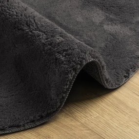 Antracytowy owalny dywan 120x170 S8-F94