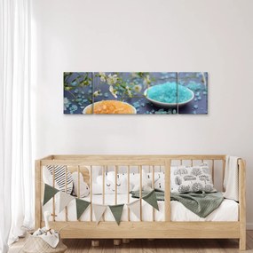 Obraz kolorowej soli morskiej (170x50 cm)