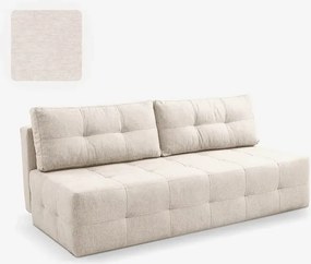 Sofa z Funkcją Spania MORANA Kremowa Nowoczesna
