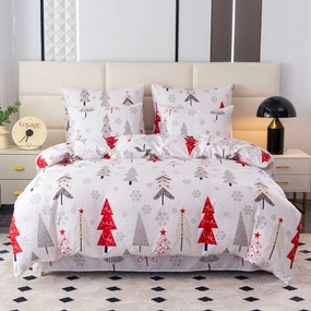 PrzytulneMieszkanie.pl PrzytulneMieszkanie.pl Pościel z mikrofibry JINGLE biała Rozmiar pościeli: 70 x 90 cm | 140 x 220 cm