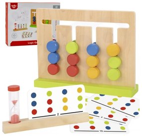 Tooky toy gra logiczna układanka na czas kolory 30 wzorów 18 el.