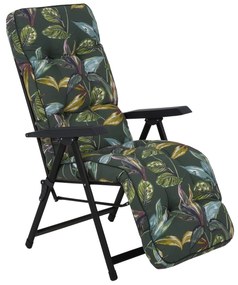 Fotel ogrodowy z podnóżkiem Lena Plus Black Edition G058-02PB PATIO