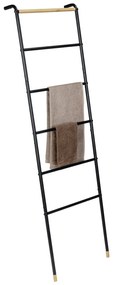 Czarna metalowa drabina dekoracyjna Loft – Wenko