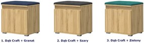Minimalistyczna szafka na buty dąb craft + granat - Venix 4X