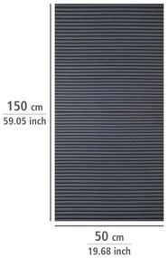 Czarna podkładka antypoślizgowa do szuflady Wenko Anti Slip, 150x50 cm