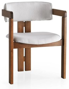 Krzesła do jadalni CO Cream and Walnut