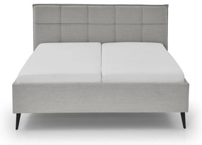 Jasnoszare łóżko dwuosobowe 200x200 cm Paulo – Meise Möbel