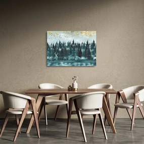 Obraz na szkle - Zwierzęta w lesie (70x50 cm)