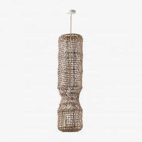 Lampa Sufitowa Zewnętrzna Aleida Naturalny - Biała & Ø30 Cm - ↑100 Cm Aleida - Sklum