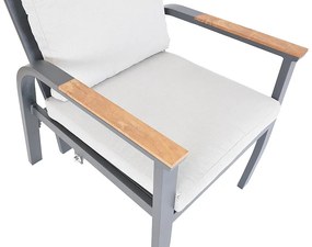 Aluminiowy zestaw do jadalni KINGSWOOD 1+6