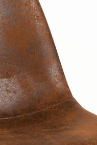 Zestaw 4 Krzese Teok Ekoskóra