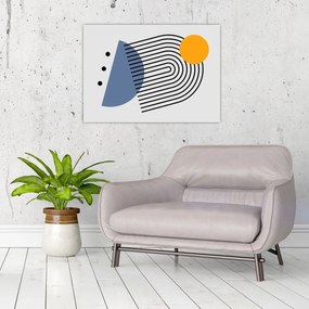 Obraz na szkle - Minimalistyczna abstrakcja N⁰2 (70x50 cm)