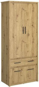 Szafa Na Ubrania Z Szufladą Dąb Artisan 70 Cm T0-W05