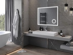 Mexen Kala lustro łazienkowe podświetlane z lusterkiem kosmetycznym 100 x 80 cm, LED 6000K, antypara - 9820-100-080-611-00