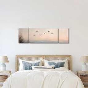 Obraz - Stado ptaków (170x50 cm)