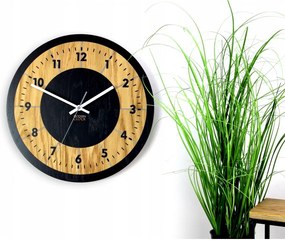 Zegar na ścianę nowoczesny efektowny okrągły cichy do kuchni salonu pokoju