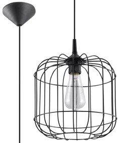 Lampa wisząca CELTA czarna SOLLUX  LIGHTING