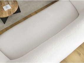 Biała sofa z materiału bouclé 193 cm Elina – Bobochic Paris