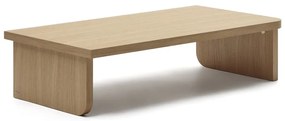 Stolik w dekorze dębu w naturalnym kolorze 75x140 cm Oaq – Kave Home