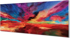 Panel szklany do Kuchni Dynamiczna Kompozycja Barw