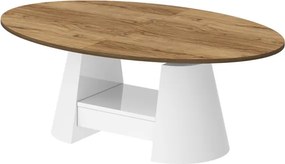 Owalny ławostół Calabro Max Hubertus dąb / połysk