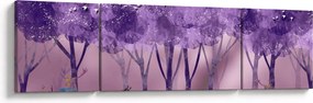 Obraz - Jeleń w magicznym lesie (170x50 cm)
