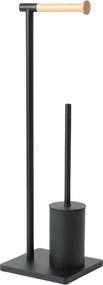 Szczotka do WC z bambusowym uchwytem na papier toaletowy ISME, 66 cm