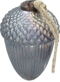 Bombka Vintage Frost 14 cm grey