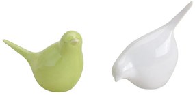 Porcelanowy ptaszek BIRDETTA 9 cm - różne warianty Kolor: Zielony