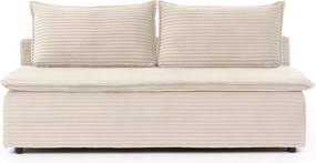 Kanapa rozkładana Firioza z pojemnikiem - ecru plusz Tilia 03