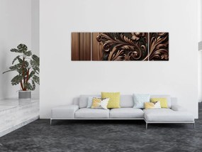 Obraz - Wzór z drewna (170x50 cm)