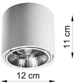 Biała lampa sufitowa Nice Lamps Luigi