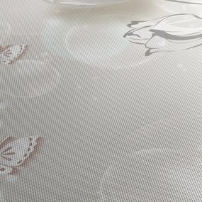 Obraz - Tulipany między bąbelkami (170x50 cm)
