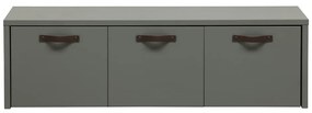 Zielono-szara szafka dziecięca z litego drewna sosnowego 120x36 cm Stage – vtwonen