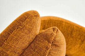 Krzesło tapicerowane K495 musztardowe obracane HALMAR