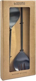 Sztućce do sałatek 2 szt. ze stali nierdzewnej Bronte – Bizzotto