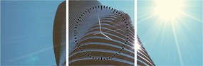 Obraz - Architektura (z zegarem) (90x30 cm)
