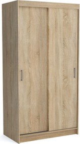 Szafa NICOLA - Dąb sonoma / Z lustrem / 110 cm