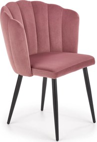 Krzesło na metalowych nogach w stylu glamour K386