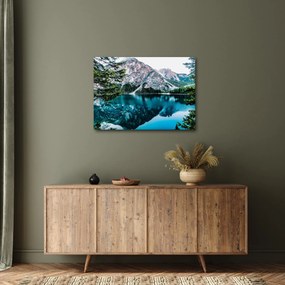 Obraz jeziora w Alpach (70x50 cm)