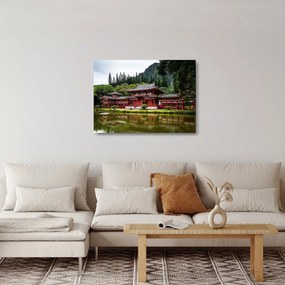 Obraz na szkle - Chińska architektura (70x50 cm)