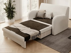 Rozkładana 2-osobowa sofa ARIO ROYAL, biała