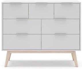 Biała niska komoda 120x83 cm Campus – Marckeric