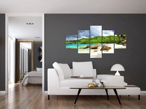 Obraz - Seszele, Takamaka beach (125x70 cm)
