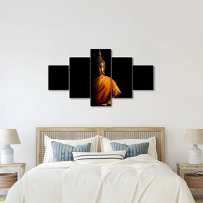 Obraz - Posąg Złotego Buddy (125x70 cm)
