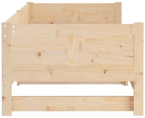 Łóżko rozsuwane z naturalnego drewna 2x(80x200) cm - Eluwin 3X