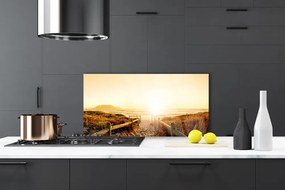 Szkło do Kuchni na Ścianę Ścieżka Ku Horyzontowi