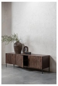 Brązowa szafka pod TV z litego drewna sosnowego 180x56x46 cm Bono – WOOOD