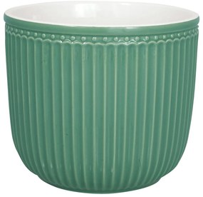 Zielona ceramiczna doniczka Green Gate Alice, ø 14 cm